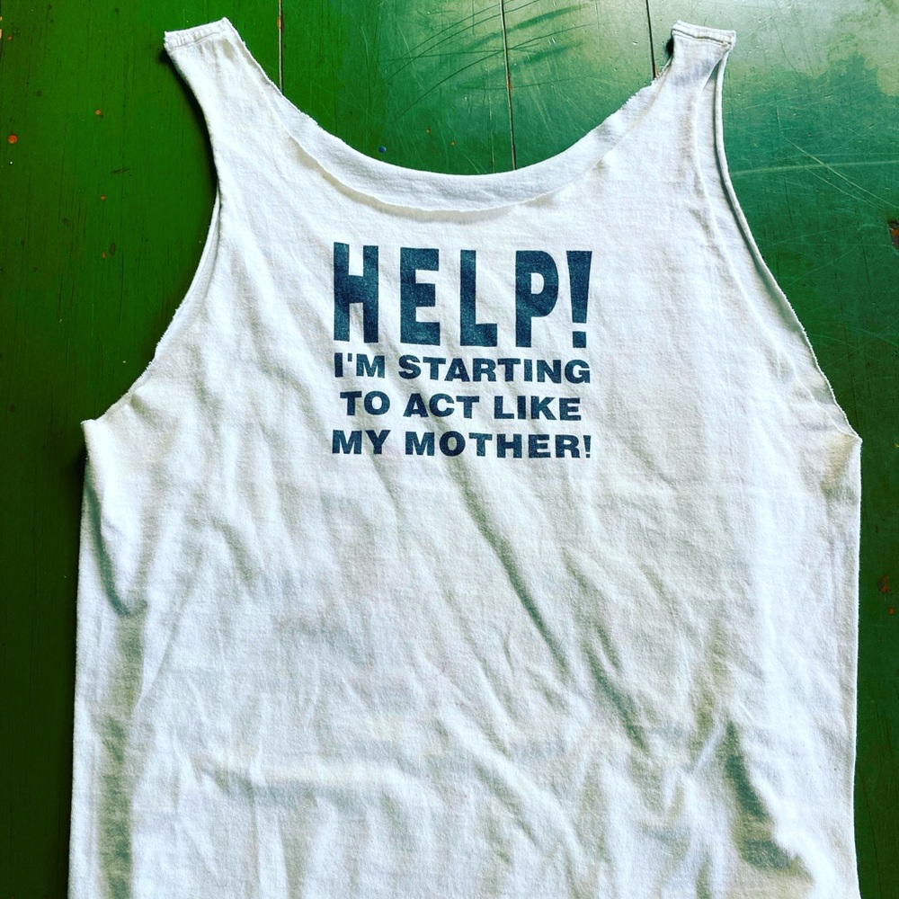 Perfect cut off. Sleeveless Vintage tank.